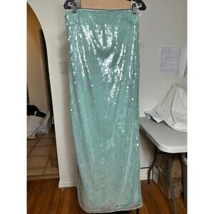 STAUD Casey Sequined Strapless Maxi Dress 4